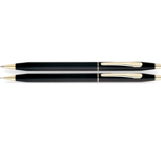 Подарочный набор Cross Сentury Classic Black Matte GT шариковая ручка, карандаш 250105
