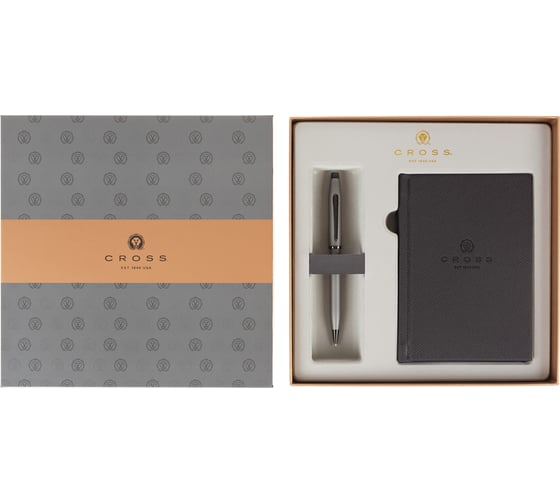 Подарочный набор Cross Century II Gunmetal Gray шариковая ручка, блокнот AT0082WG-115/288
