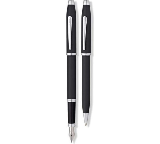 Подарочный набор Cross Century II Black, шариковая ручка, перьевая ручка AT0087WG-98MS