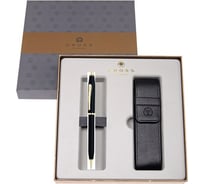 Подарочный набор Cross Century II Classic Black шариковая ручка, чехол на две ручки 2502WG/287