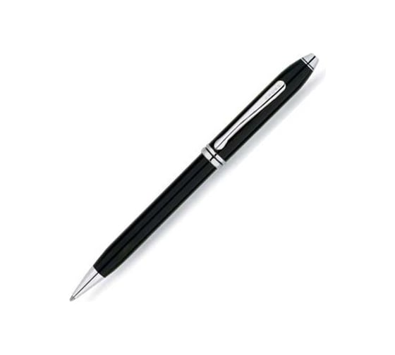 Шариковая ручка Cross Townsend - Black Lacquer Rhodium Plated, M BL AT0042-4 1