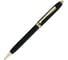 Шариковая ручка Cross Townsend - Black Lacquer Gold Plated, M BL 572 1