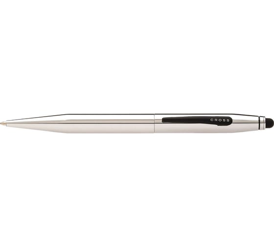 Шариковая ручка Cross Tech2 - Chrome со стилусом, M BL AT0652-2