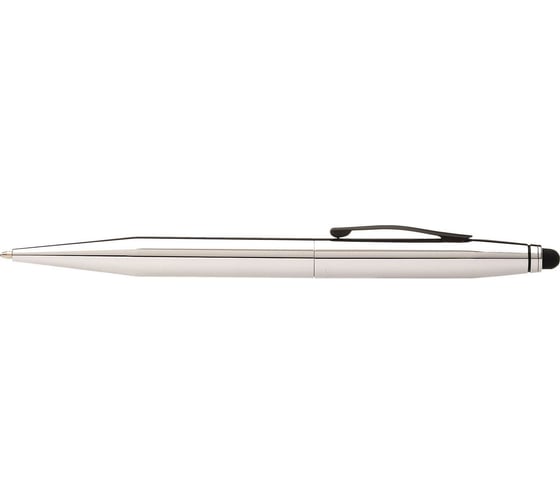 Шариковая ручка Cross Tech2 - Chrome со стилусом, M BL AT0652-2