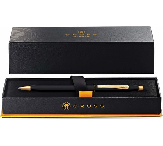 Шариковая ручка Cross Century Classic - Black Matte GT M BL 2502
