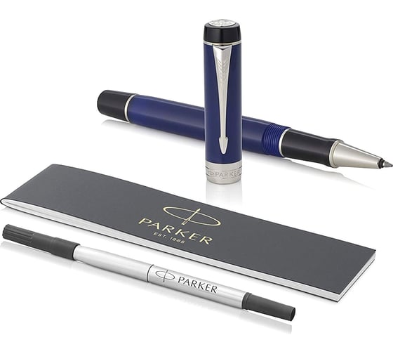 Ручка-роллер Parker Duofold - Blue/Black CT, F 1947987