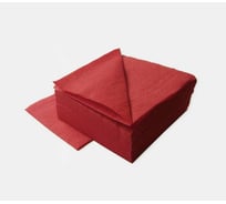 Салфетки LIME 1-слойные, 24 на 24см, 400л, красные, 410700-Ц