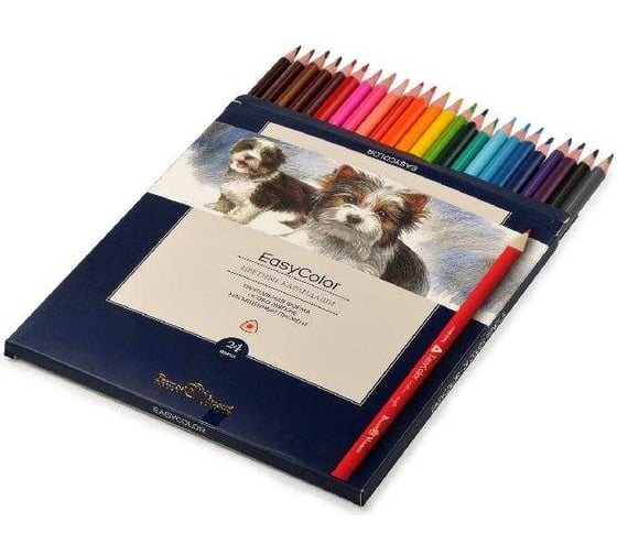 Цветные карандаши Bruno Visconti EASYCOLOR 24 цвета 30-0032