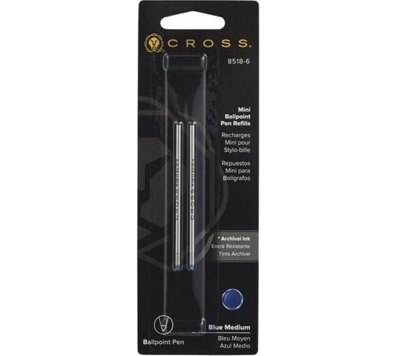 Стержень шариковый для ручки Cross Tech3 и Tech4 M, синий 8518-6 1