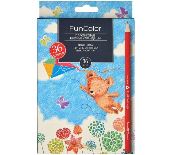 Цветные карандаши Bruno Visconti FUNCOLOR пластик, 36 цветов 30-0083