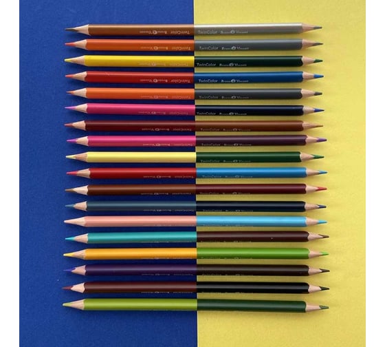 Цветные карандаши Bruno Visconti TWINCOLOR 36 цветов, 18 штук 30-0081