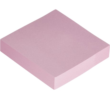 Бумага для заметок Attache Economy стикеры с клеевым краем 51x51 мм 100 листов, пастельный розовый 1407994