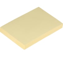 Бумага для заметок Attache Economy стикеры с клеевым краем 76x51 мм, 100 листов, пастельный желтый 1408003