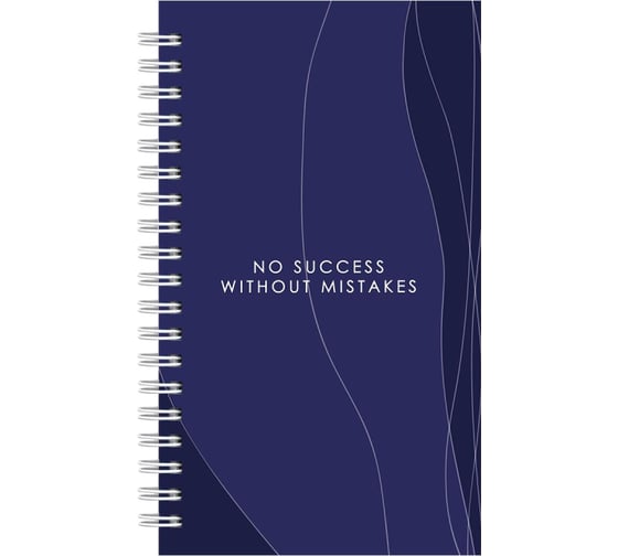 Блокнот Attache Selection Success А6, 100 листов, твердая обложка, спираль, синий 1411219