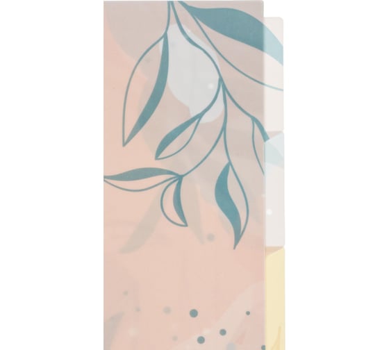 Пластиковый разделитель листов Attache Selection Flora А4, 4 листа в упаковке 0,4 мм 1453867