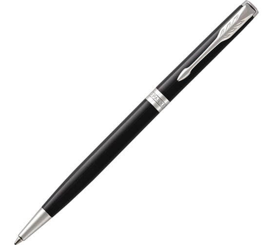 Шариковая ручка Parker Sonnet Core Slim - LaqBlack CT, M, BL 1931503