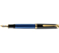 Перьевая ручка Pelikan Souveraen Black and Blue GT, F 994939