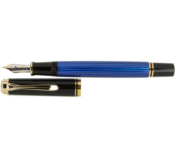 Перьевая ручка Pelikan Souveraen Black and Blue GT, F 994939