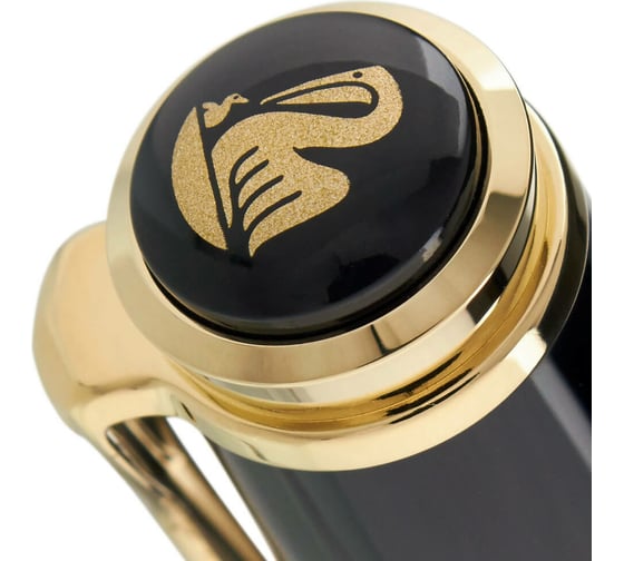 Перьевая ручка Pelikan Souveraen Black and Blue GT, F 995316