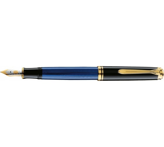 Перьевая ручка Pelikan Souveraen Black and Blue GT, M 994947