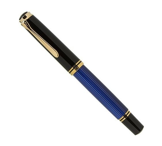 Перьевая ручка Pelikan Souveraen Black and Blue GT, M 994947