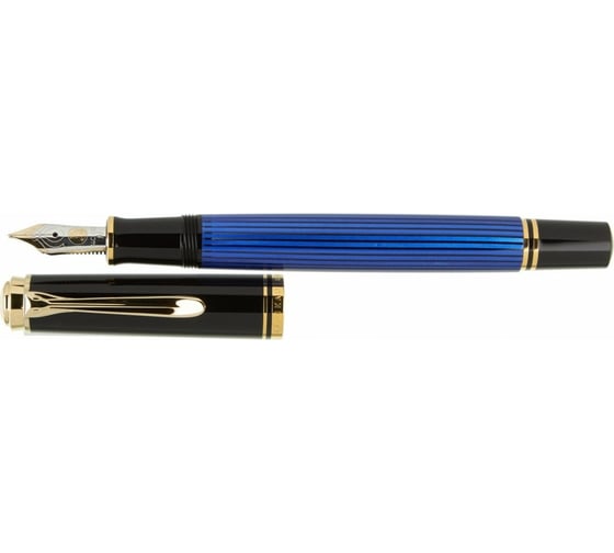 Перьевая ручка Pelikan Souveraen Black and Blue GT, M 994947