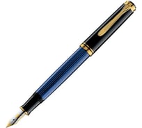 Перьевая ручка Pelikan Souveraen Black and Blue GT, M 995324
