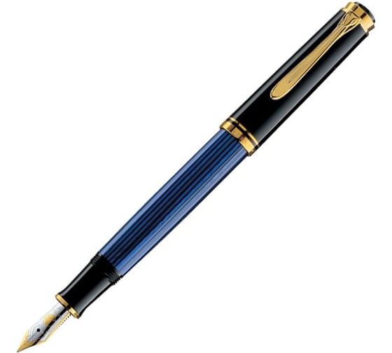 Перьевая ручка Pelikan Souveraen Black and Blue GT, M 995324