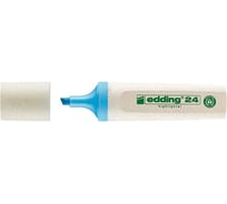 Текстовыделитель EDDING 24 EcoLine скошенный наконечник, 2-5 мм, голубой E-24#10