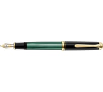 Перьевая ручка Pelikan Souveraen Black and Green GT, F 980011