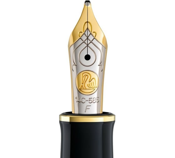 Перьевая ручка Pelikan Souveraen Black and Green GT, F 980011