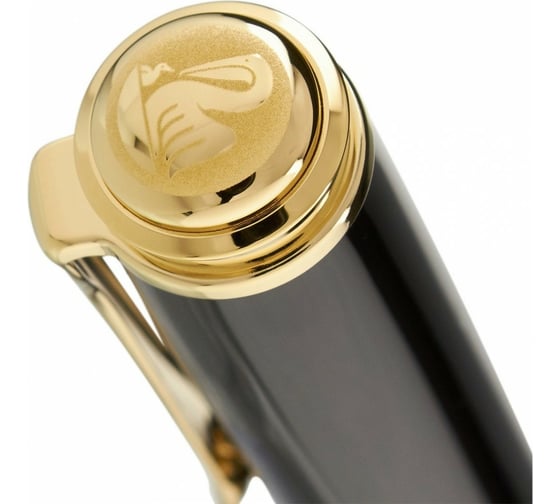 Перьевая ручка Pelikan Souveraen Black and Green GT, F 980011