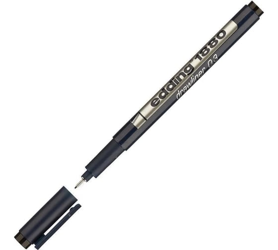 Набор ручек для эскизов EDDING 1880 0.25, 0.35, 0.5, 0.7 мм, 4 штуки, черные E-1880#4S#1