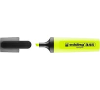 Набор текстовыделителей EDDING 345 заправляемые, скошенный наконечник, 2-5 мм, 2 штуки, блистер, желтый E-345#2-B#5
