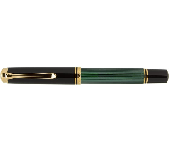 Перьевая ручка Pelikan Souveraen Black and Green GT, F 987586