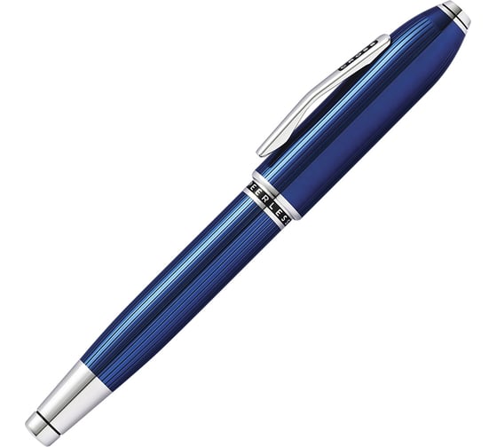 Перьевая ручка Cross Peerless Translucent Quartz - Blue Engraved Lacquer М AT0706-14MY
