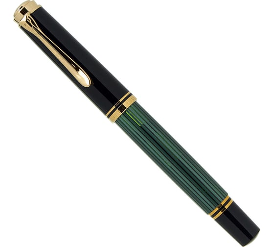 Перьевая ручка Pelikan Souveraen Black and Green GT, F 994855