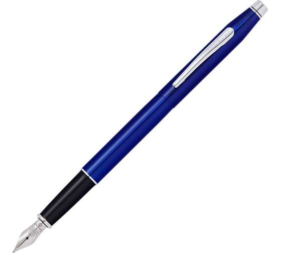 Перьевая ручка Cross Century Classic - Translucent Blue Lacquer F AT0086-112FS 1