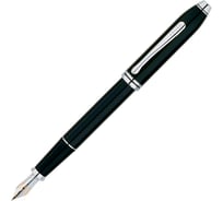 Перьевая ручка Cross Townsend - Black Lacquer Rhodium Plated F BL AT0046-4FD