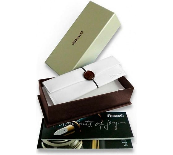 Перьевая ручка Pelikan Souveraen Black and Green GT, M 980029
