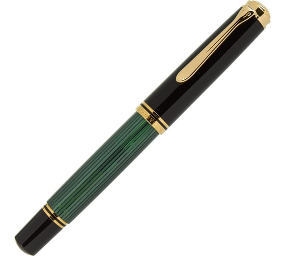 Перьевая ручка Pelikan Souveraen Black and Green GT, M 987594