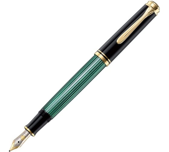 Перьевая ручка Pelikan Souveraen Black and Green GT, M 994863 1