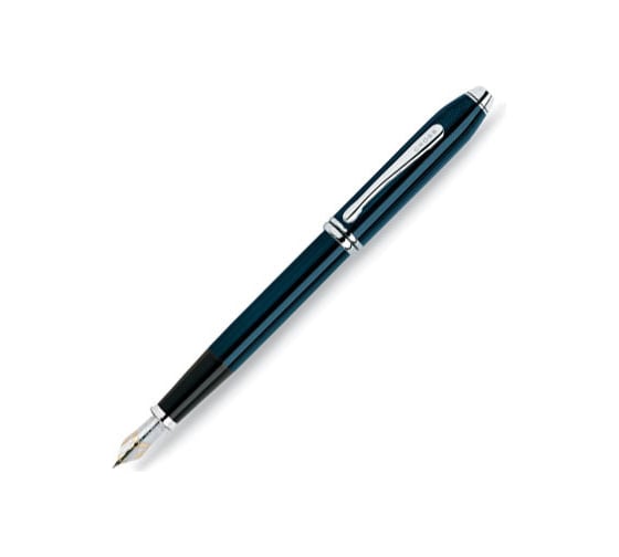 Перьевая ручка Cross Townsend - Quartz Blue Lacquer F BL 696-1FD 1