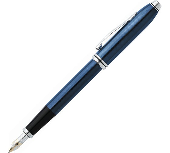 Перьевая ручка Cross Townsend - Quartz Blue Lacquer F BL 696-1FD