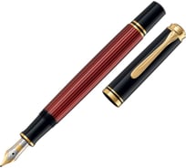 Перьевая ручка Pelikan Souveraen Black and Red GT, F 928655