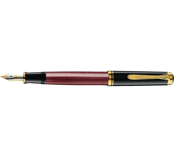 Перьевая ручка Pelikan Souveraen Black and Red GT, M 928697