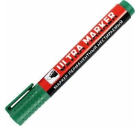 Перманентный маркер BRAUBERG ULTRA MARKER, зеленый, 3,5 мм с клипом 152207 23144631