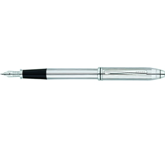 Перьевая ручка Cross Townsend - Lustrous Chrome F BL 536-FS