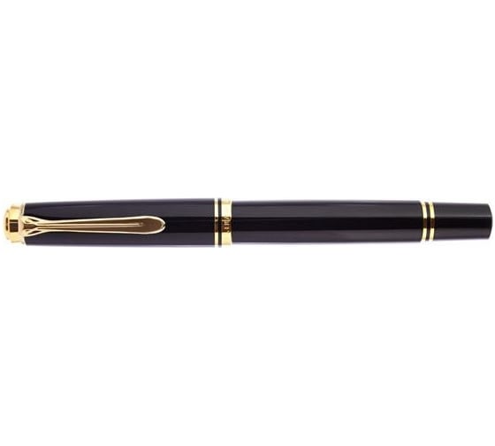 Перьевая ручка Pelikan Souveraen Black GT, F 980128