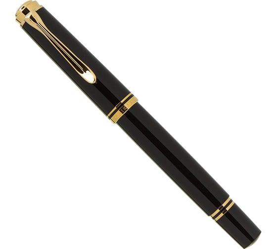 Перьевая ручка Pelikan Souveraen Black GT, M 987396